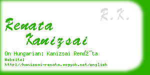 renata kanizsai business card